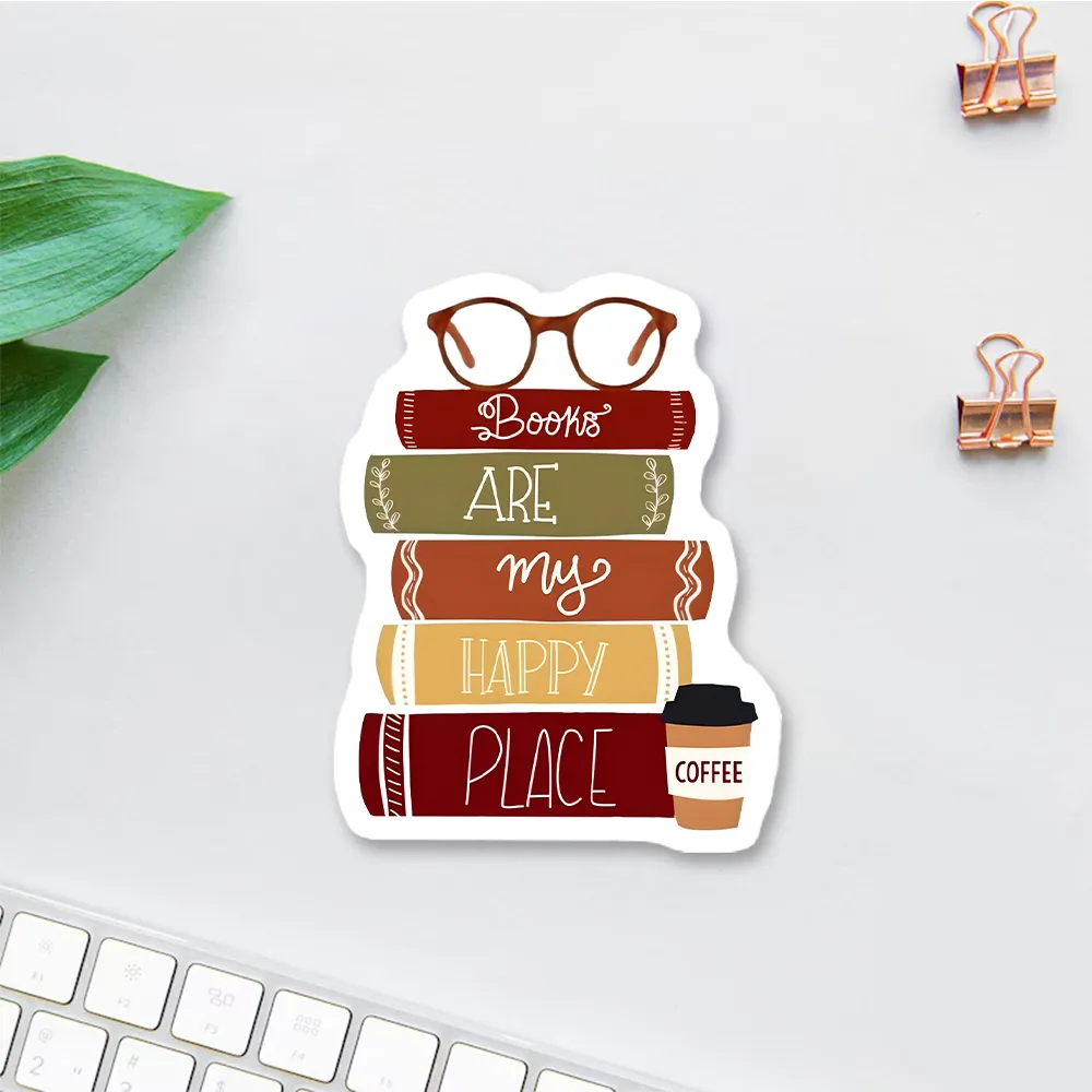Pagewings Books are My Happy Place Sticker