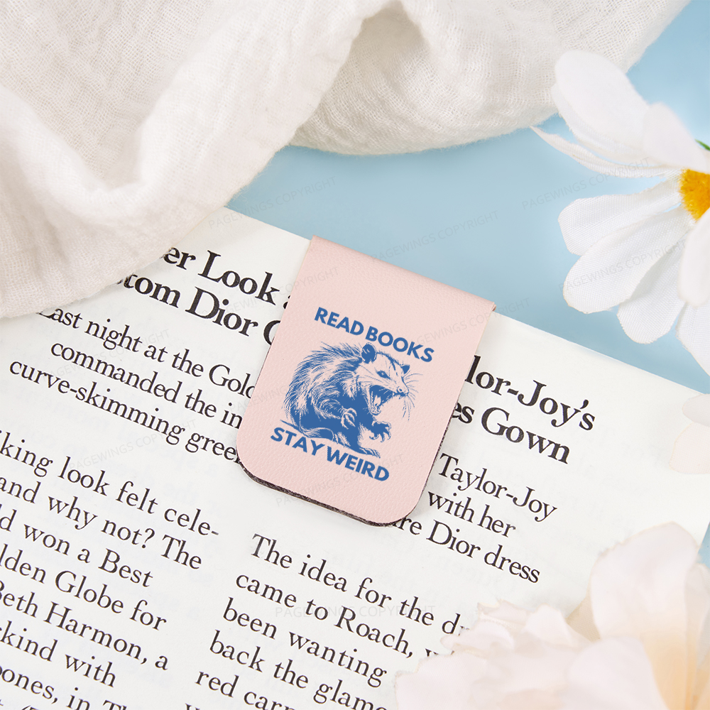 Pagewings Read Books Stay Weird Magnetic Bookmark