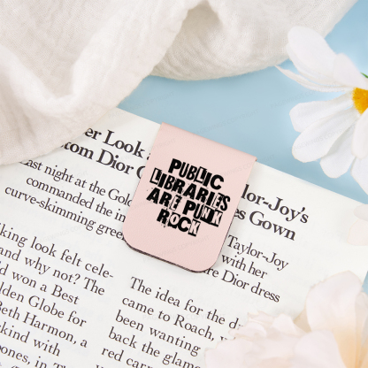 Pagewings Public Libraries Are Punk Rock Magnetic Bookmark