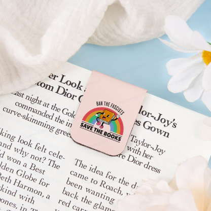 Pagewings Ban The Fascists Save The Books Magnetic Bookmark