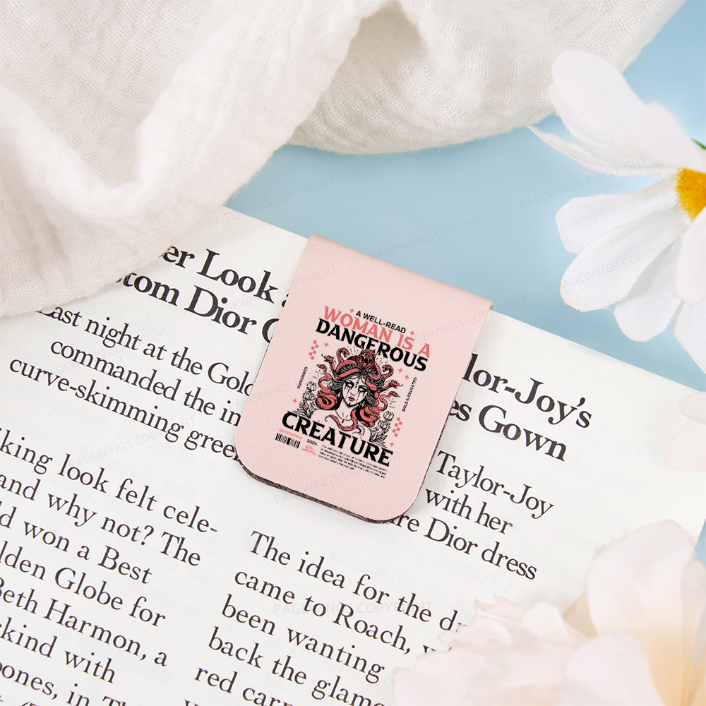 Pagewings  A Well-Read Woman is A Dangerous Creature Magnetic Bookmark