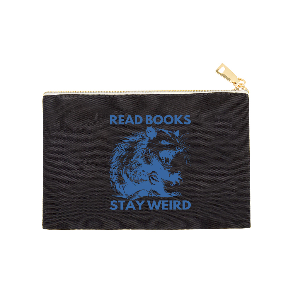 Pagewings Read Books Stay Weird Pouch