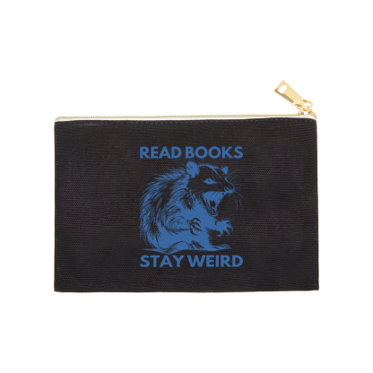 Pagewings Read Books Stay Weird Pouch