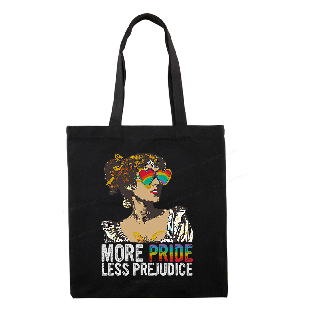 Pagewings More Pride Less Prejudice Tote Bag