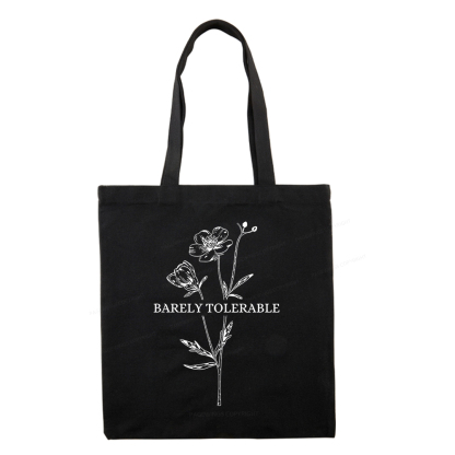 Pagewings Barely Tolerable Tote Bag