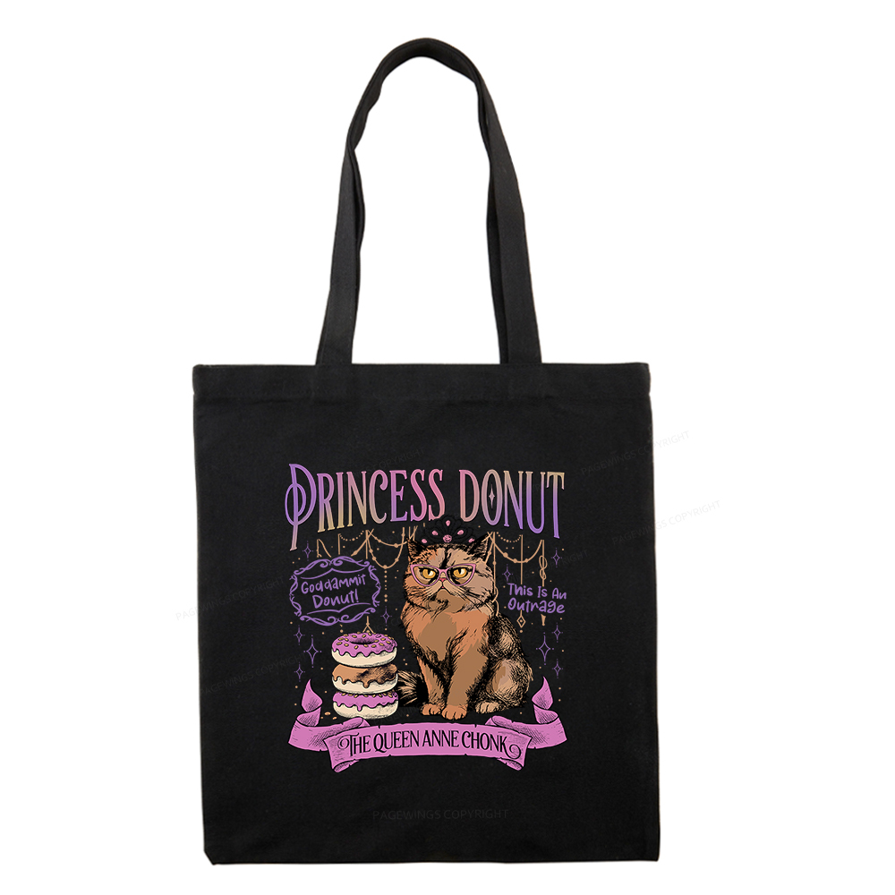 Pagewings Princess Donut Tote Bag