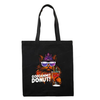 Pagewings Goddammit Donut Tote Bag