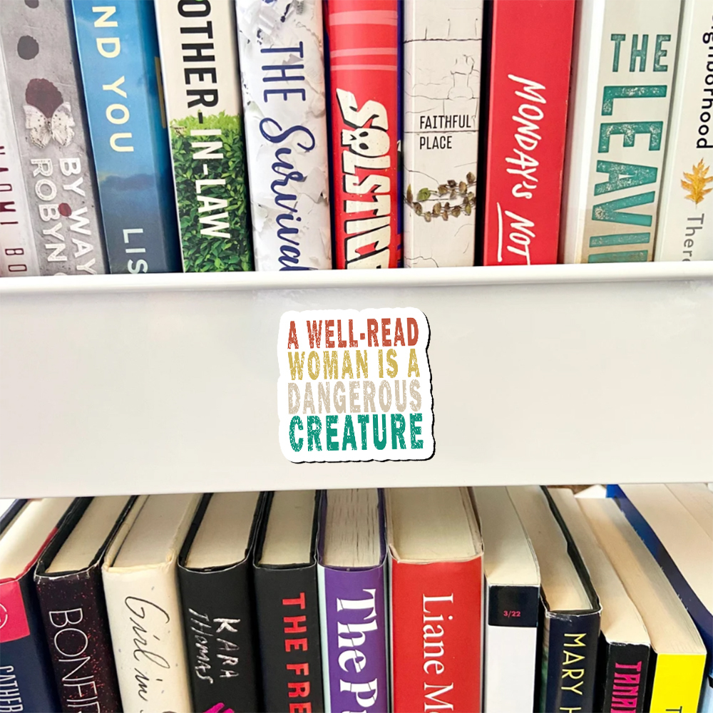 Pagewings A Well-Read Woman Is A Dangerous Creature Fridge Magnet