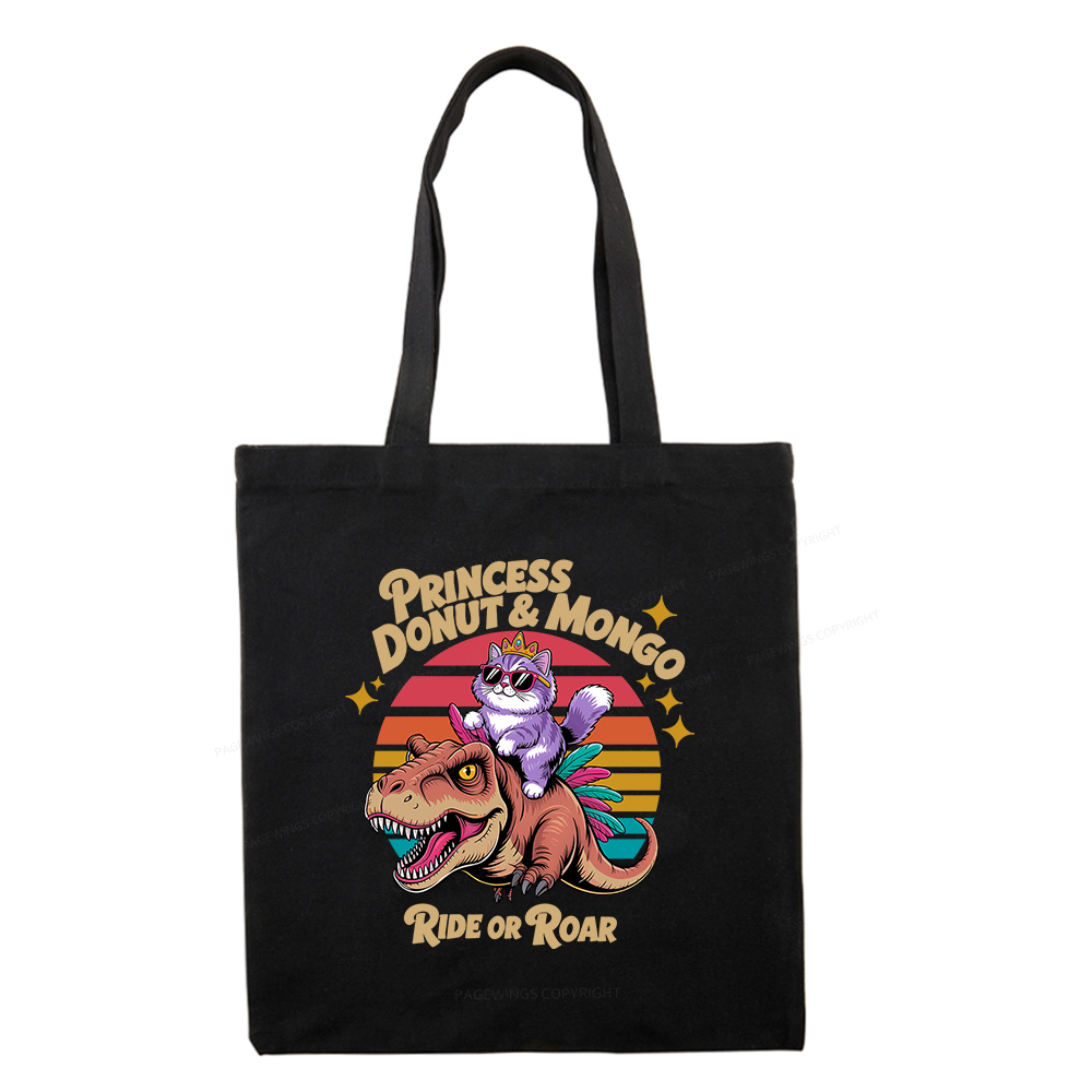 Pagewings Princess Donut & Mongo Tote Bag