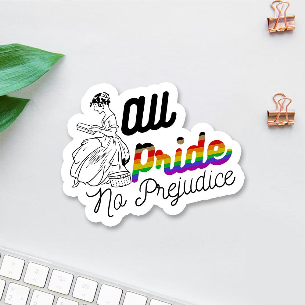 Pagewings All Pride No Prejudice Sticker