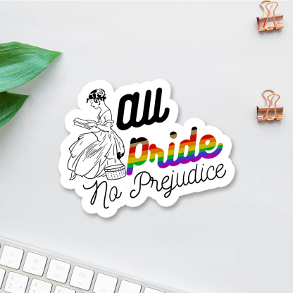 Pagewings All Pride No Prejudice Sticker