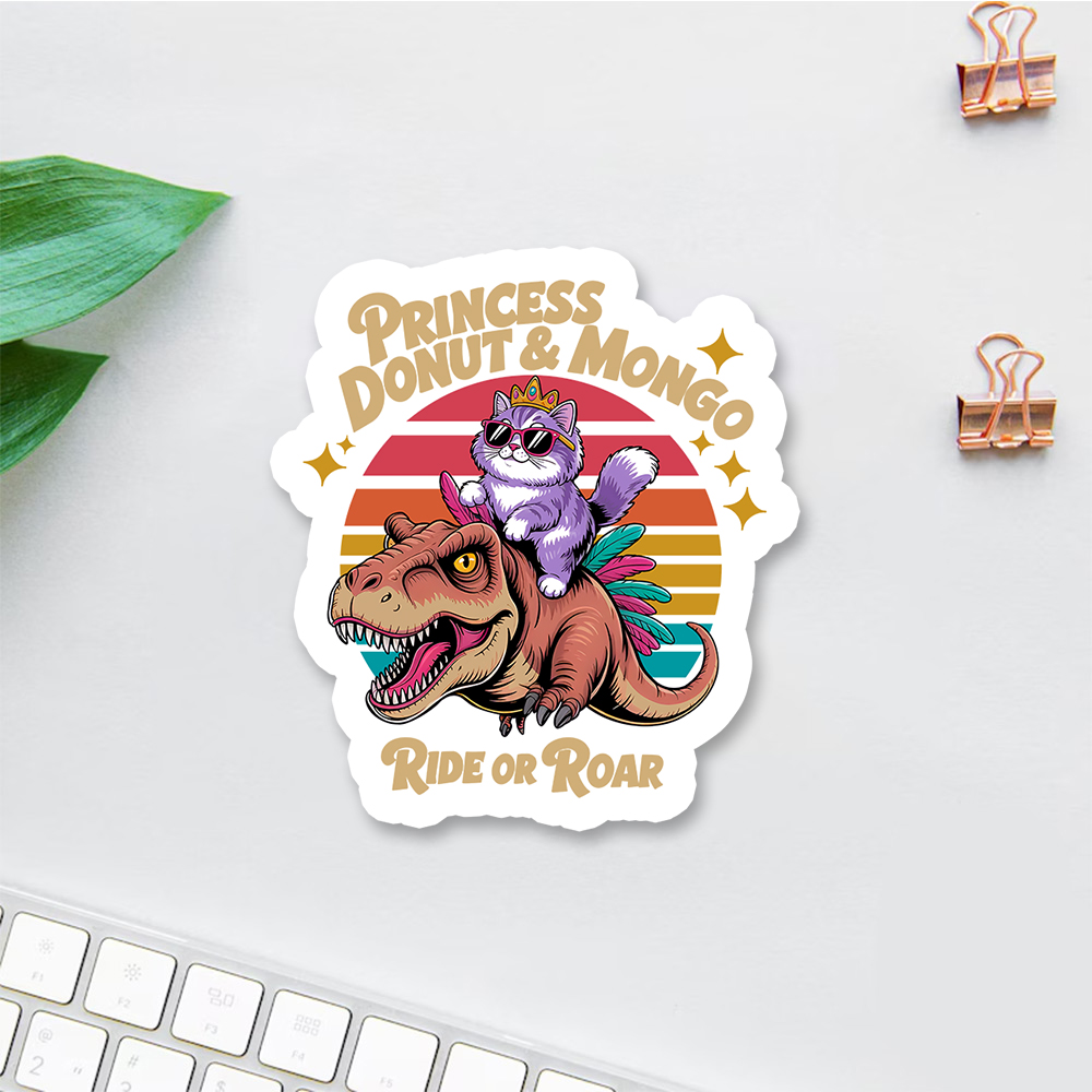 Pagewings Princess Donut & Mongo Sticker