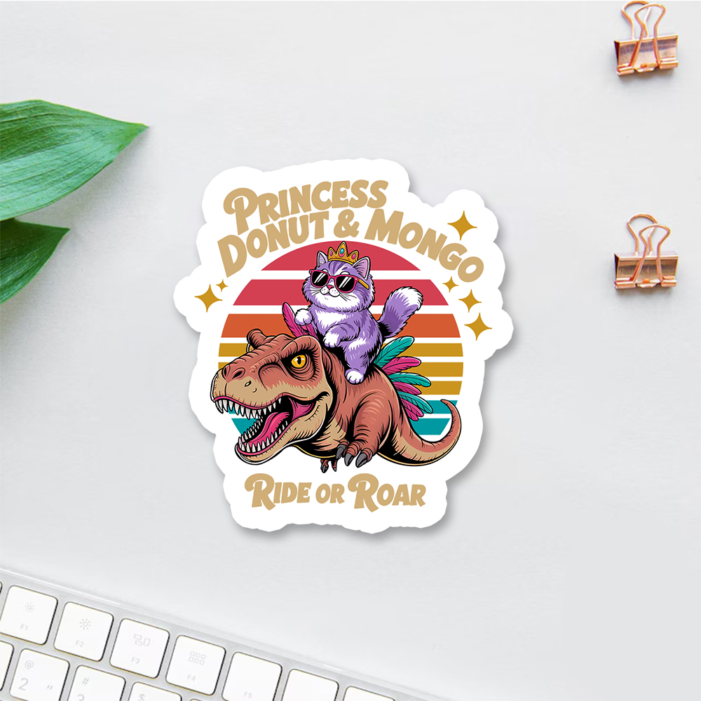Pagewings Princess Donut & Mongo Sticker
