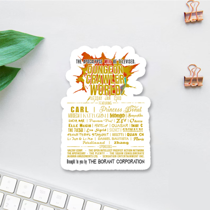 Pagewings Dungeon Crawler World Tour Sticker