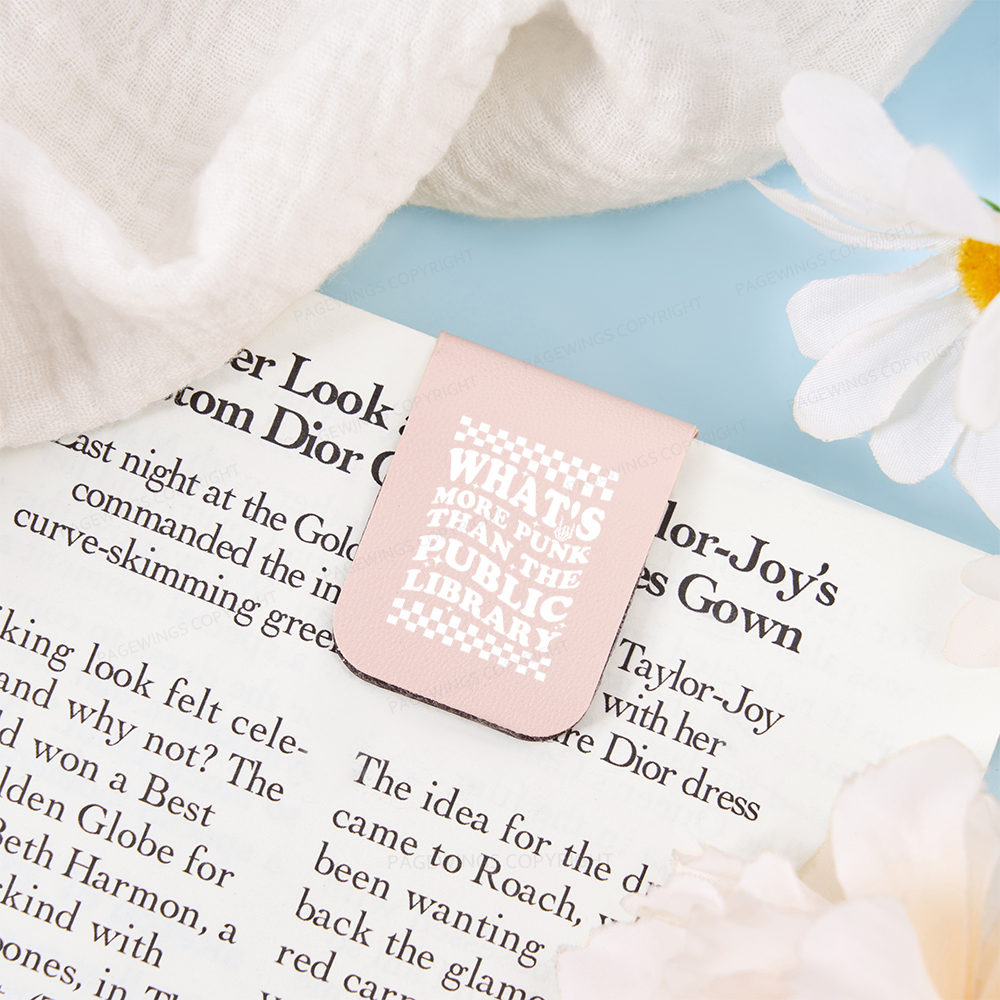 Pagewings Punk The Public Library Magnetic Bookmark