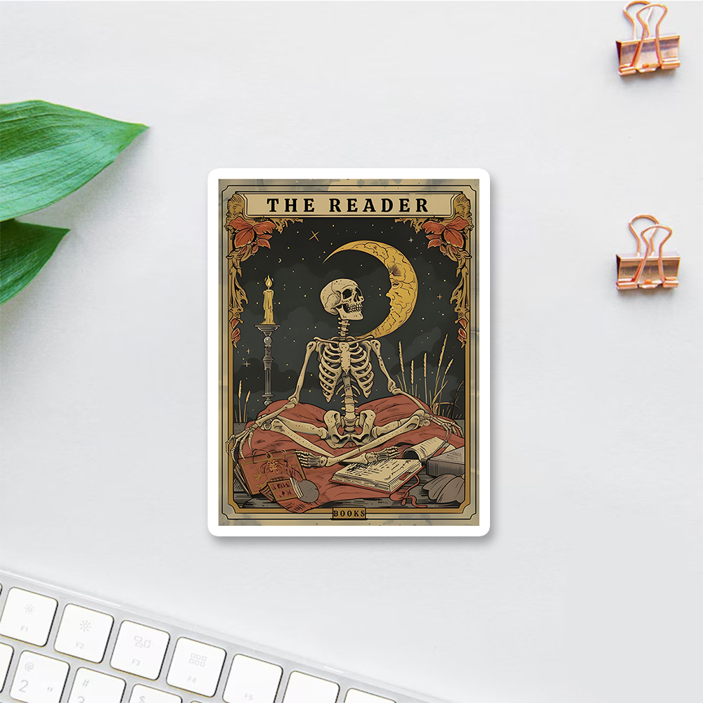 Pagewings The Reader Tarot Card Sticker