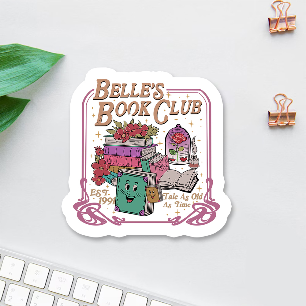 Pagewings Belle's Book Club Sticker