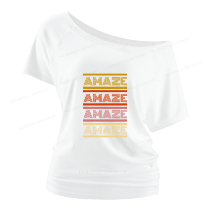 Pagewings Science Fiction Lover Women Off Shoulder T-shirts