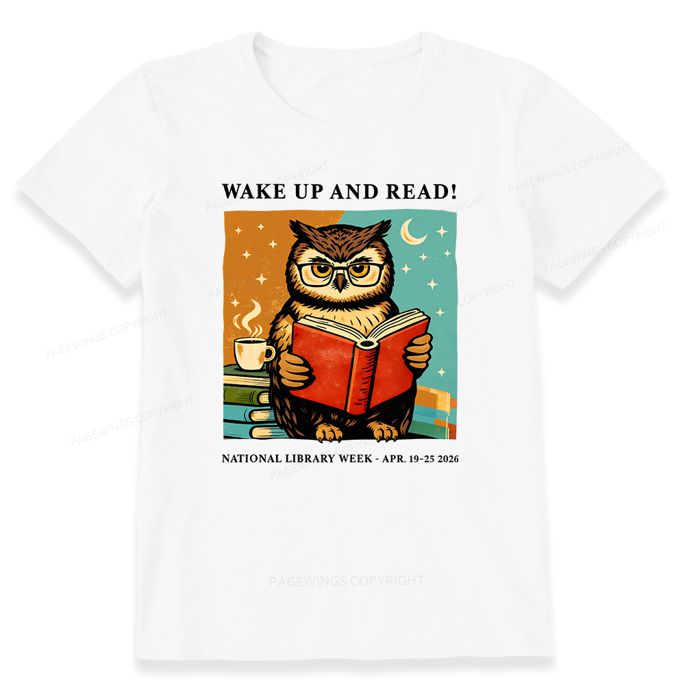 Pagewings Wake Up And Read Unisex Classic T-shirt