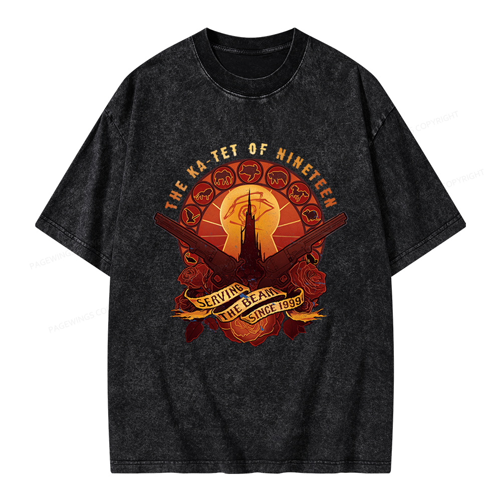 Pagewings Fantasy Novel Lover Bookish Unisex Washed T-shirt