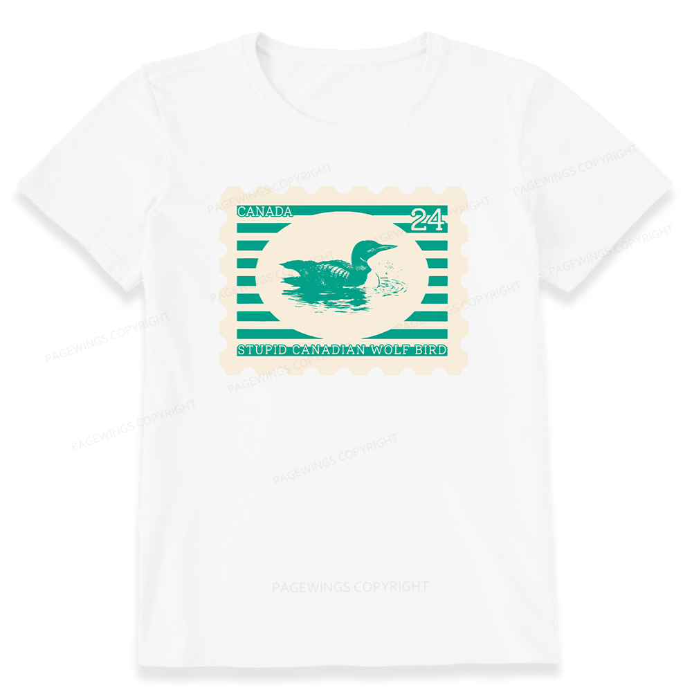 Pagewings Stupid Canadian Wolf Bird Unisex Classic T-shirt