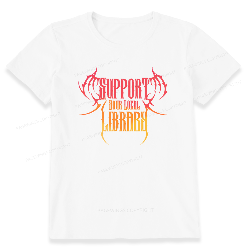 Pagewings Support Your Local Library Unisex Classic T-shirt