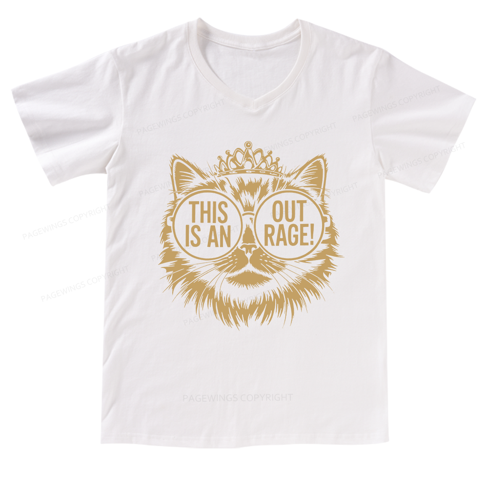 Pagewings This Is An Outrage V-neck T-shirt