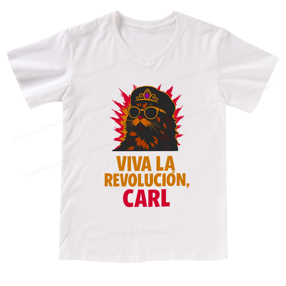 Pagewings Viva La Revolucion V-neck T-shirt