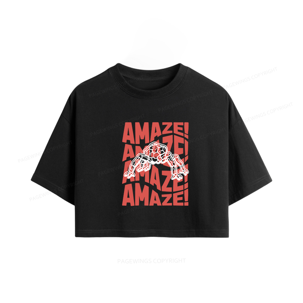 Pagewings Space Women Crop Tops