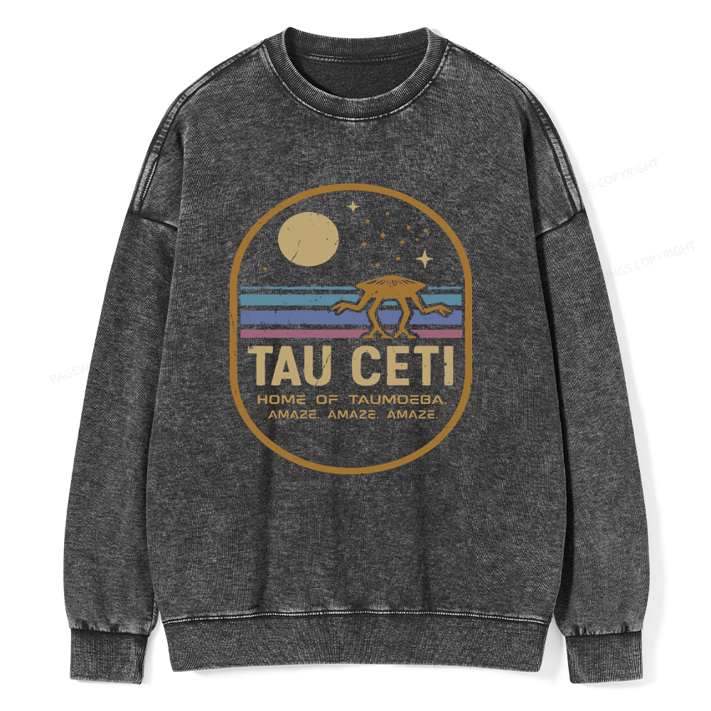 Pagewings Sci‑Fi Fan Unisex Washed Sweatshirt