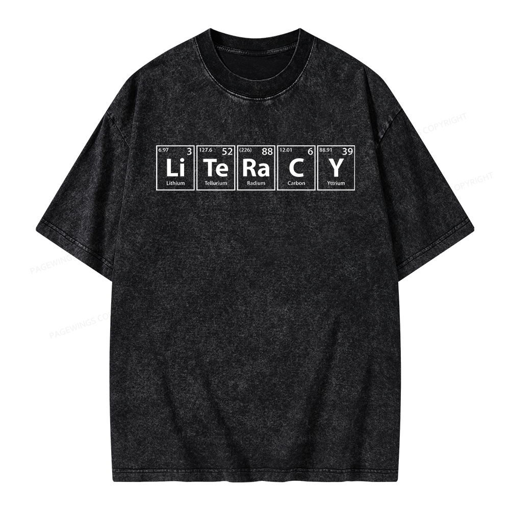 Pagewings Literacy Unisex Washed T-shirt