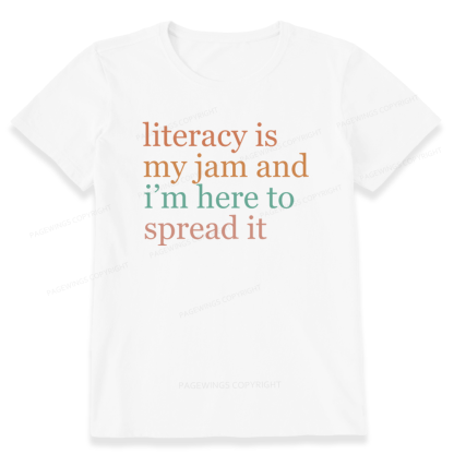 Pagewings Literacy Is My Jam Unisex Classic T-shirt