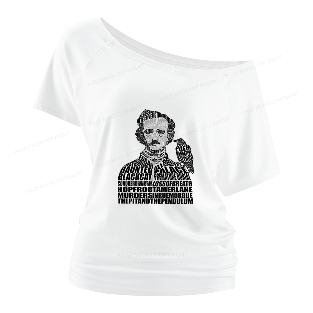 Pagewings Literature Lover Women Off Shoulder T-shirts