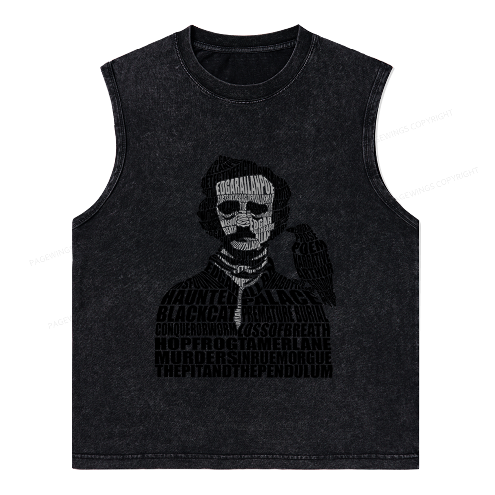 Pagewings Literature Lover Unisex Washed Tank Top