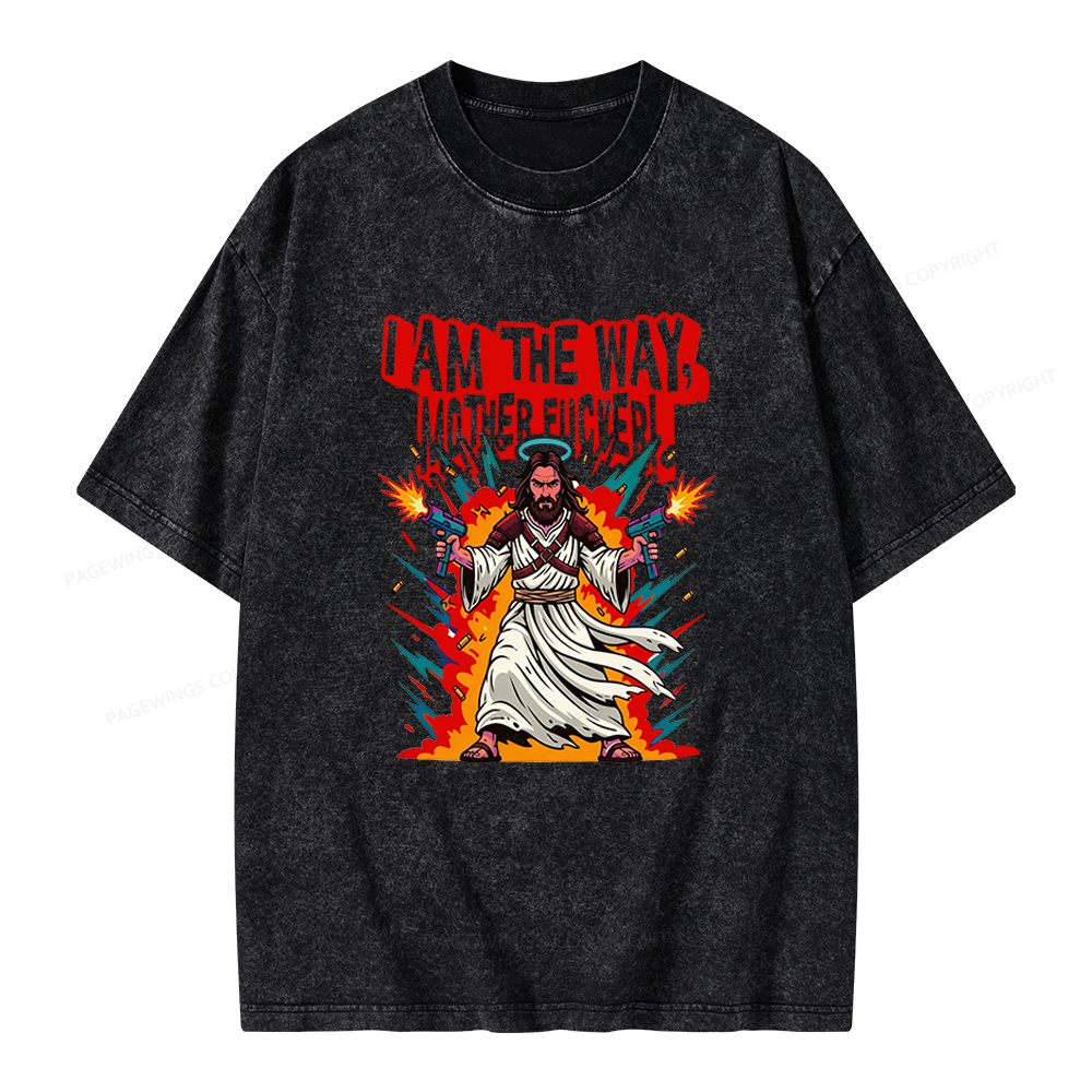 Pagewings I Am The Way Unisex Washed T-shirt