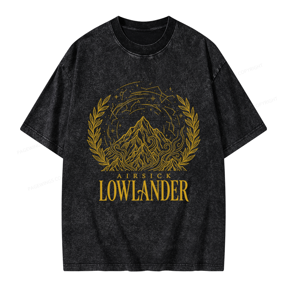 Pagewings Fantasy Books Lover Unisex Washed T-shirt