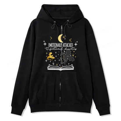 Pagewings Fourth Wing Dragon Unisex Fleece Zip Up Hoodie