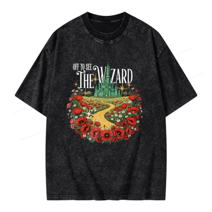 Pagewings Fantasy Books Lover Unisex Washed T-shirt