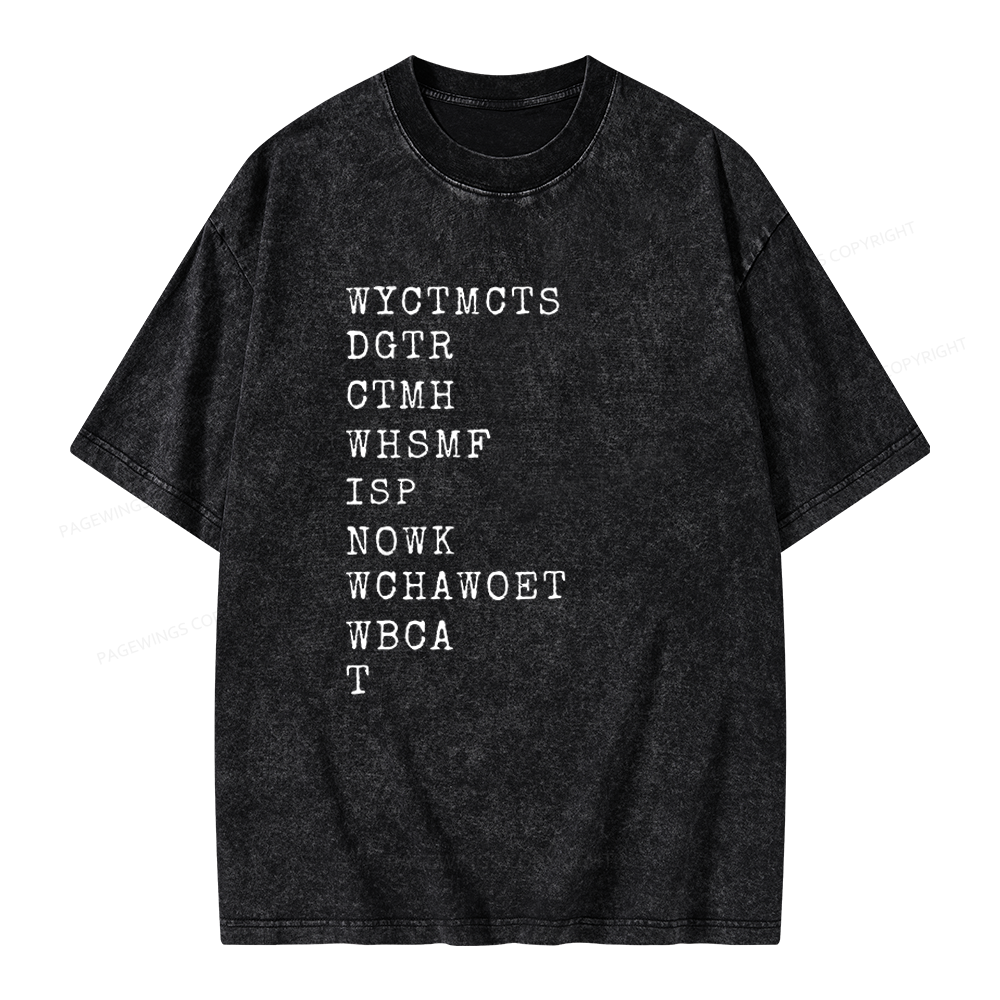 Pagewings Will You Come To My Cottage This Summer Unisex Washed T-shirt