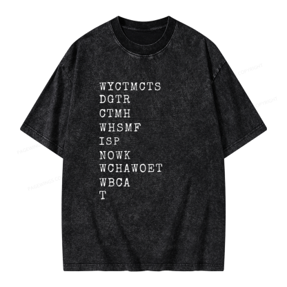 Pagewings Will You Come To My Cottage This Summer Unisex Washed T-shirt