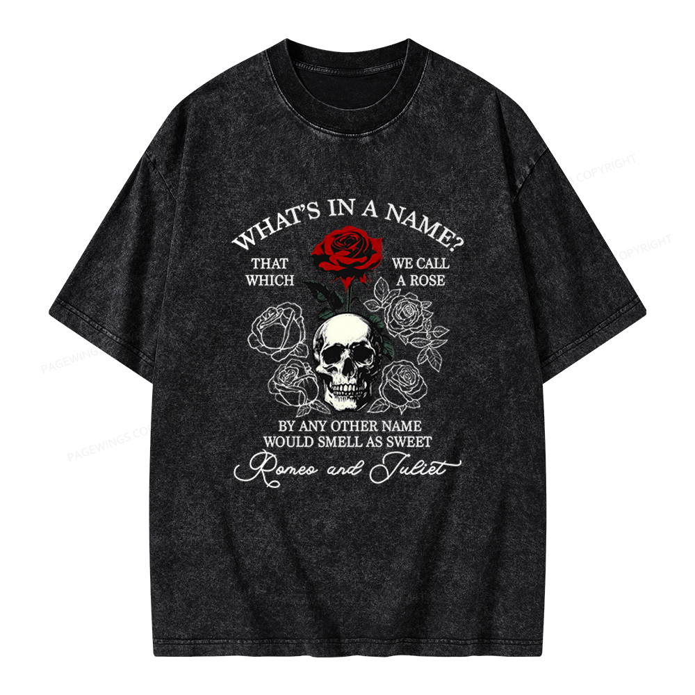 Pagewings Romance Book Unisex Washed T-shirt