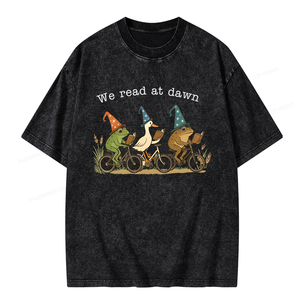 Pagewings Bookish Funny Unisex Washed T-shirt