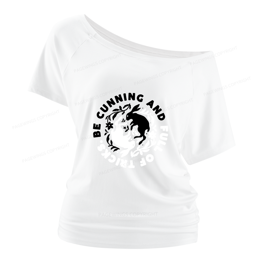 Pagewings Be Cunning And Full Of Tricks Women Off Shoulder T-shirts