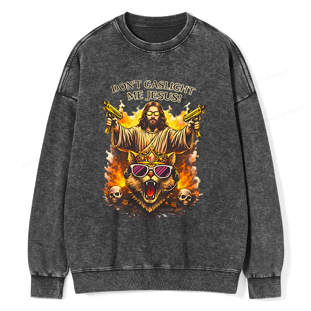 Pagewings Sci‑Fi Nerd Unisex Washed Sweatshirt