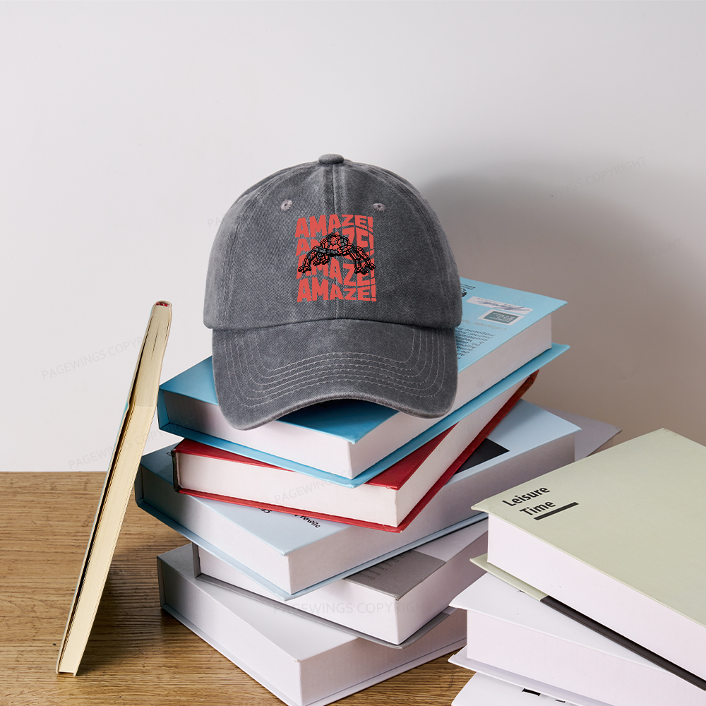 Pagewings Sci‑Fi Nerd Washed Cap