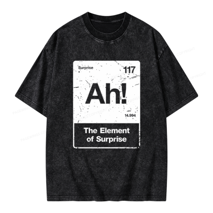 Pagewings The Element Of Surprise Unisex Washed T-shirt