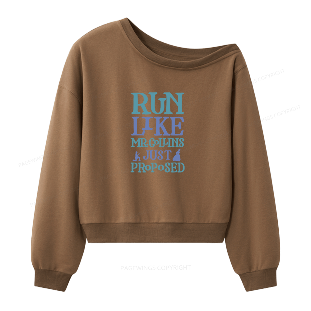 Pagewings Love Book Fan Women Off Shoulder Sweatshirt
