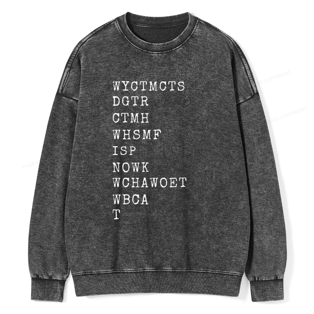 Pagewings Will You Come To My Cottage This Summer Unisex Washed Sweatshirt