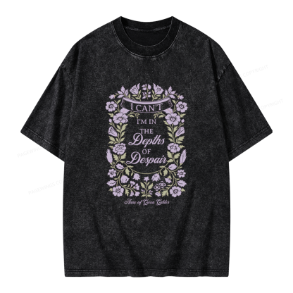 Pagewings Depths of Despair Unisex Washed T-shirt