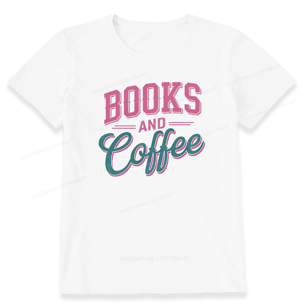 Pagewings Books And Coffee Unisex Classic T-shirt